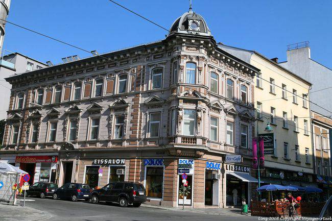 Edificio en la intersección Schillerstrasse, Landstrasse, Linz - Austria