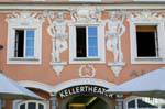 Hauptplatz, Focus on the Kellertheater, Linz, Austria.