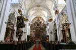 Ignatiuskirche, Alterdom, el púlpito y la nave, Linz, Austria.