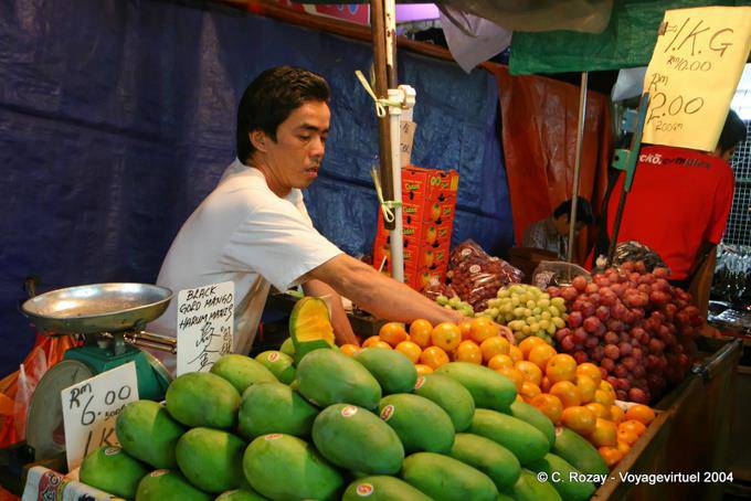 Verduras tropicales para el mercado chino, Kuala Lumpur - Malasia