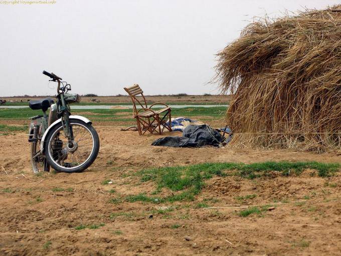 Entre Mopti et Tombouctou Mobylette Mali