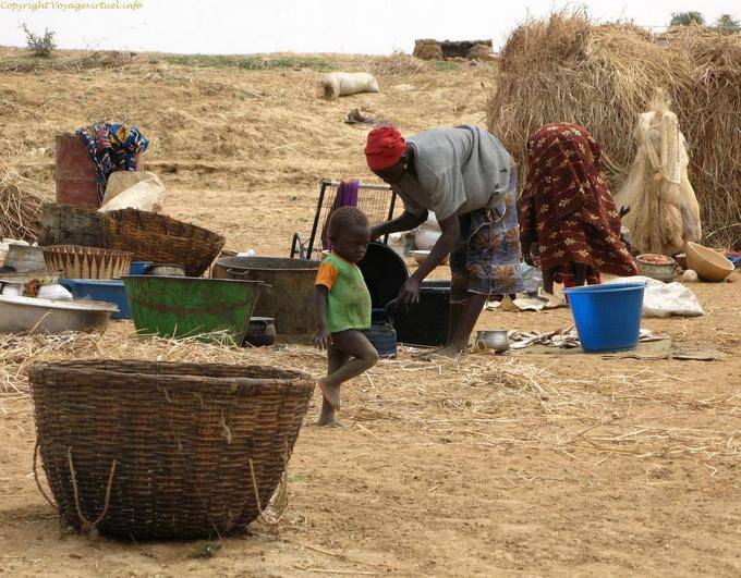 Entre Mopti et Tombouctou Village Pecheur Mali