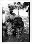 Latakaff, une jolie dame en noir et blanc, Mali.