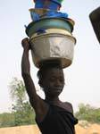 Massina, fierté du port sur tête, Mali.