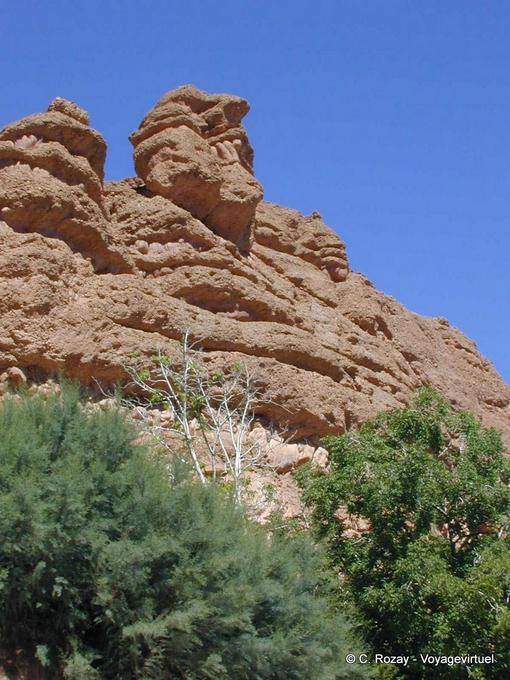 Agoulzi, la roca del hombre hasta los dientes, el Valle de las Rosas - Marruecos