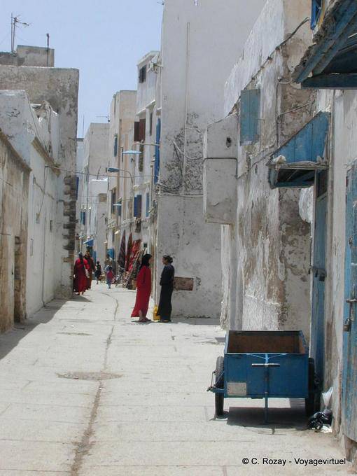 Una populares rue de Mogador, Essaouira - Marruecos