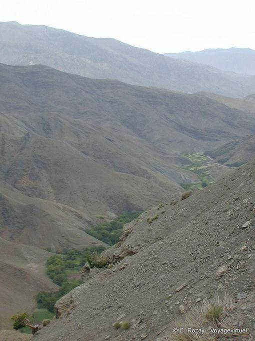 En el camino Tizi'n Tichka entre Marrakech y Ouarzazate - Marruecos