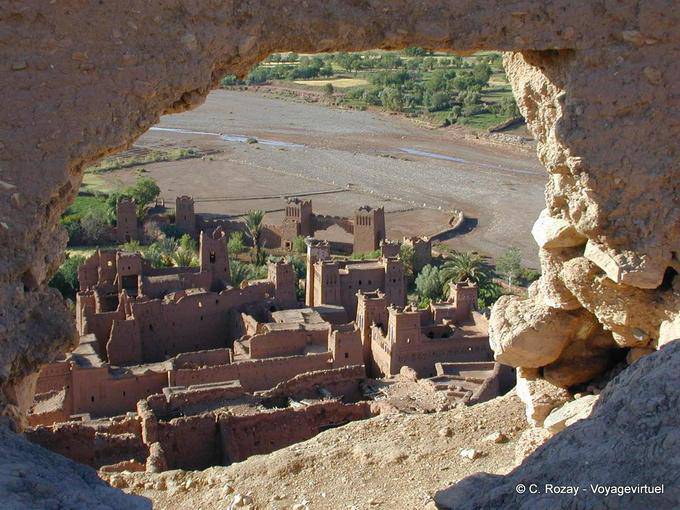 Ait Ben Haddou, panorama de la kasbah marroquí - Marruecos