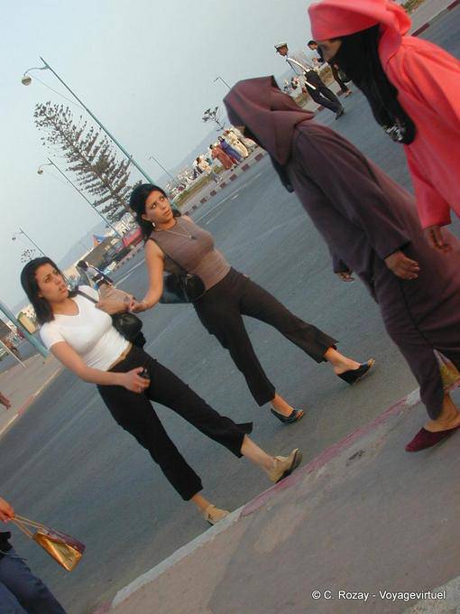 Las mujeres de ayer y de hoy, de Essaouira - Marruecos