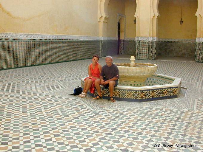 La fuente del Mausoleo de Moulay Ismail, Meknes - Marruecos