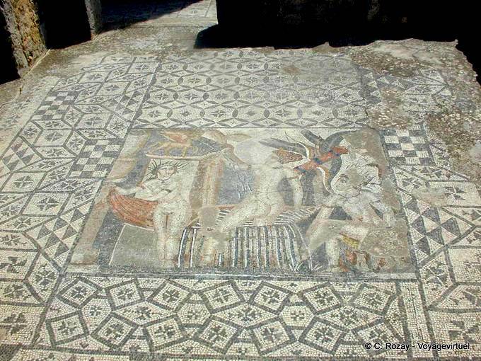 Casa de Venus mosaico de Diana y Acteón, Volubilis - Marruecos