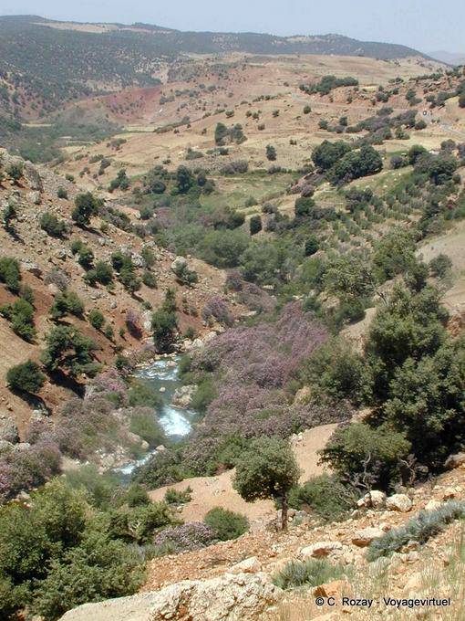 Torrent en la montaña, a Khenifra, Ain Leuh - Marruecos