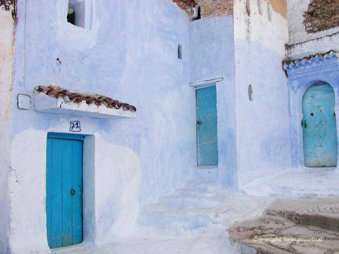 Puerta Tríptico, Chefchaouen - Marruecos