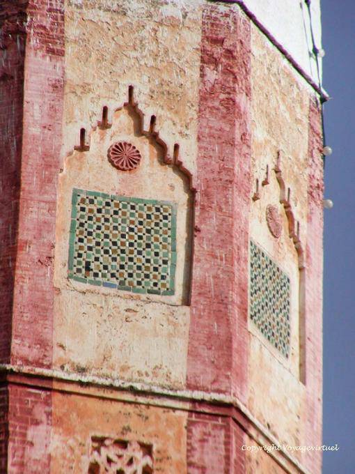 Detalle del minarete de la Gran Mezquita de Chefchaouen - Marruecos
