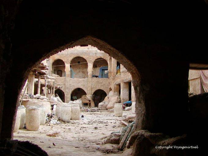 Las obras de reforma Funduk, Fez - Marruecos