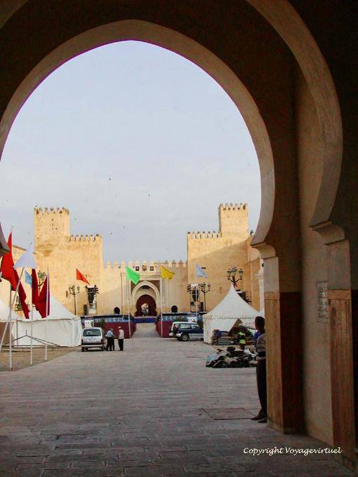 Preparación del Festival de Fez en Grand Mechouar - Marruecos