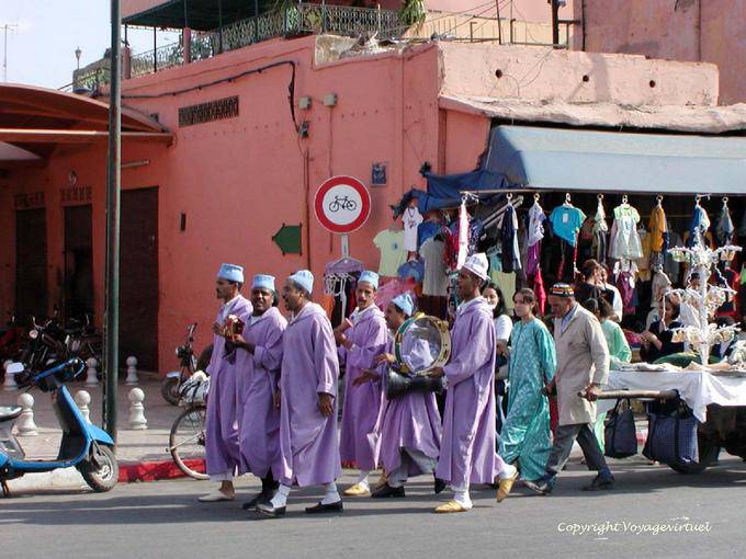 Evento musical, rue Bahia Bab Mellah, Marrakech - Marruecos
