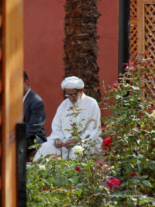 Tiempo de la meditación, jardín Hmed Sidi El Kamel, Marrakech - Marruecos
