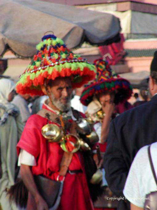 Un aguador, Jemaa el Fna, Marrakech - Marruecos