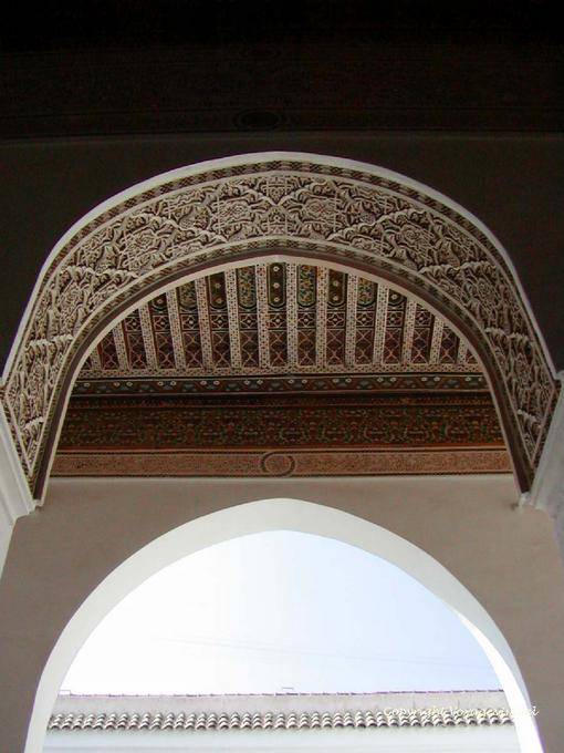 Ornamentación de Bahia Palace, Marrakech - Marruecos