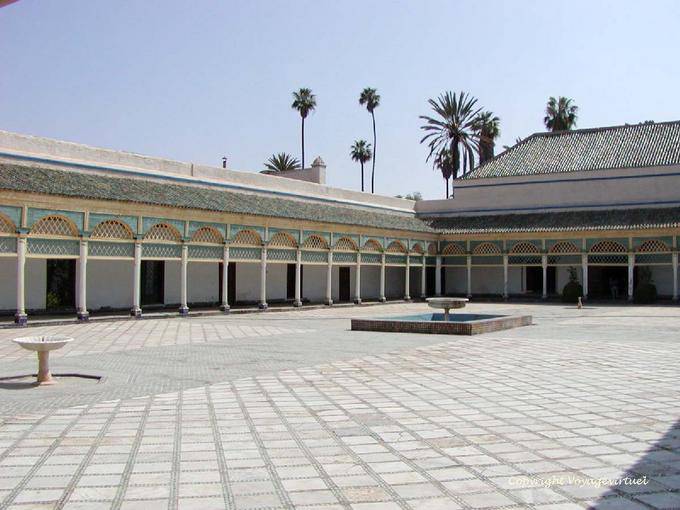 Patio y habitaciones concubinas, Bahia Palace, Marrakech - Marruecos