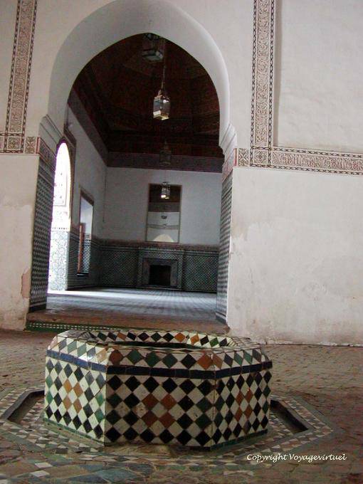Baño grandes azulejos, Baño de vapor, Bahia Palace, Marrakech - Marruecos