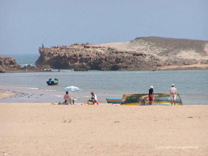 En la playa, El Oualidia - Marruecos