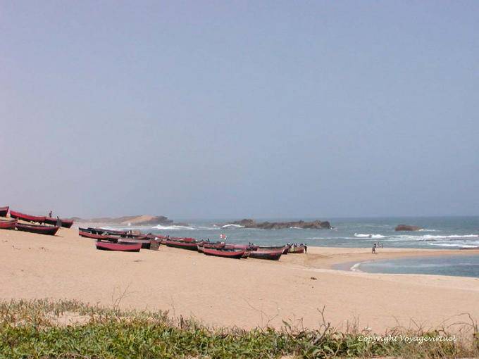 Frente al mar con la marea alta Oualidia - Marruecos