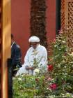 Tiempo de la meditación, jardín Hmed Sidi El Kamel, Marrakech, Marruecos.