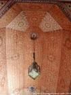 Techo puntillismo, Bahia Palace, Marrakech, Marruecos.