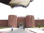 Puertas, paredes y murallas, Marrakech, Marruecos.