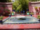 Entrada Fuente, Jardin Majorelle, Marrakech, Marruecos.