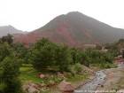 Paisaje del valle de Ourika, Marruecos.