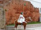 La Guardia Real a caballo, Mausoleo de Mohamed V, Rabat, Marruecos.