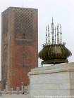 Rabat, Hassan torre comenzó en 1196 con la iniciativa del sultán almohade Abu Yusuf Yaqub al-Mansur, Marruecos.