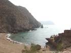 La playa Boussekour, Mar de Alborán, Al Hoceima, Marruecos.