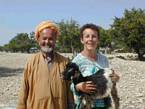 Essaouira, andar con un pastor entre argán, Marruecos.