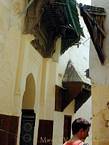 Marquesas tallada en Meknes carril, Marruecos.