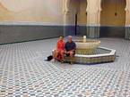 La fuente del Mausoleo de Moulay Ismail, Meknes, Marruecos.