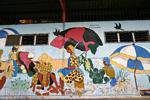 Mural en el mercado cubierto, Le Robert, Martinica.
