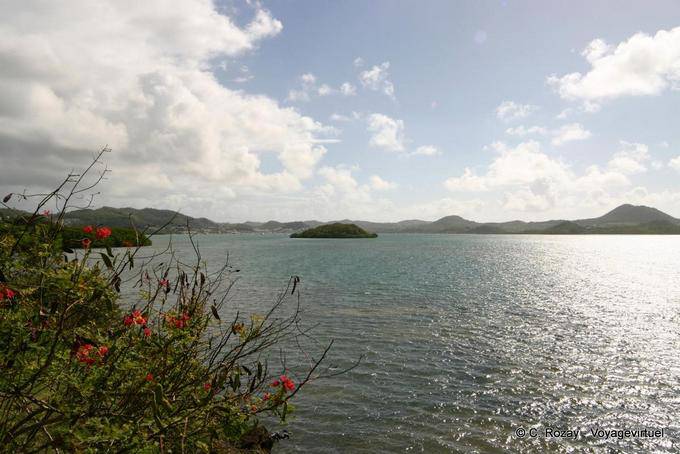 Paisaje de la bahía Fort de France - Martinica