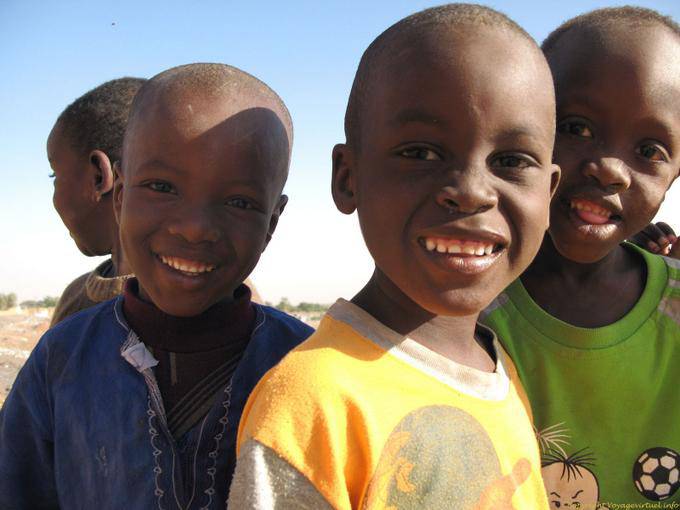 Boghé sonrisa de los niños de Mauritania, Mauritania