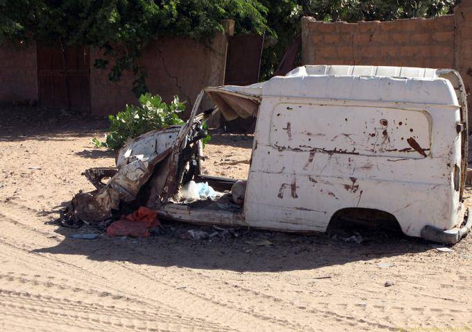 Ruina del coche, Boutilimit, Mauritania