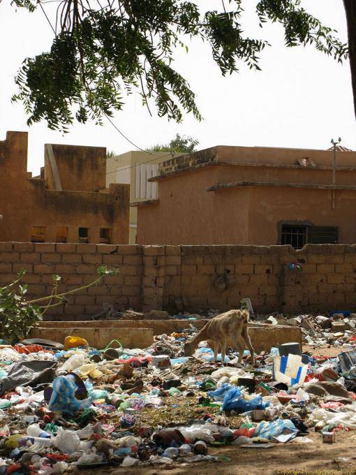 Kaédi en la basura, Mauritania