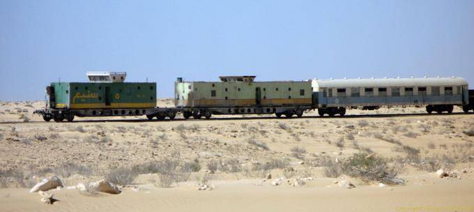 La cola del tren minero, Nouadhibou, Mauritania