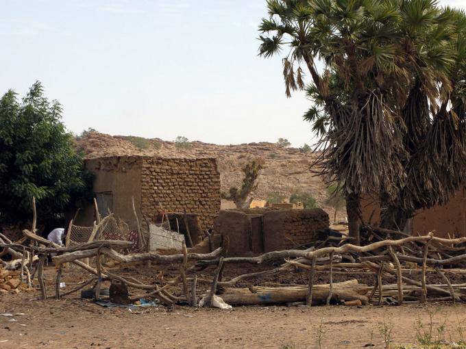 Souffa, ladrillos de las casas, Mauritania