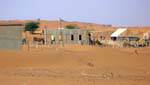 La arena y casas, Camino de la Esperanza, Mauritania.