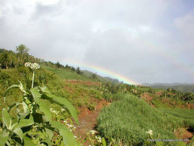Cielo del arco iris de las culturas Plaine Champagne, Mauricio.