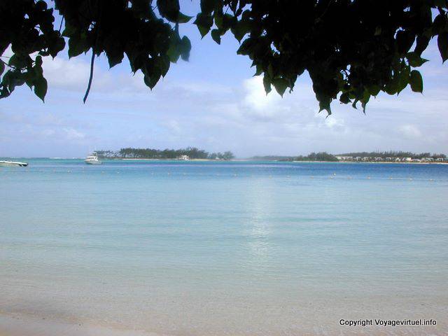 Blue Bay color de la laguna, Mauricio.