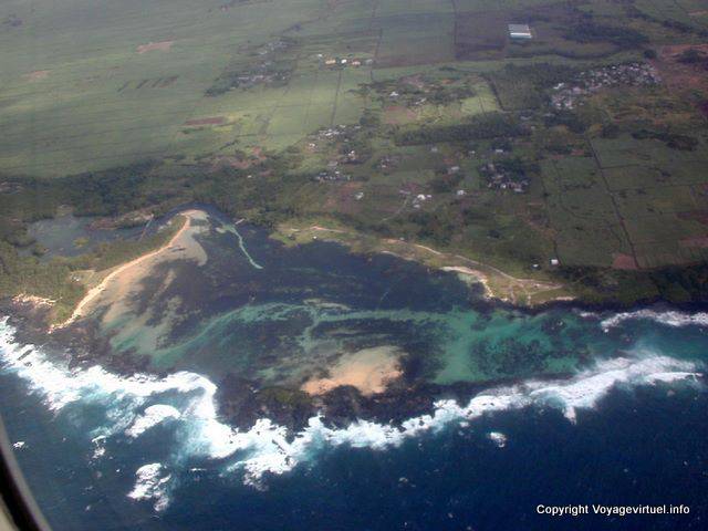 Voló sobre la isla Benitiers, Mauricio.